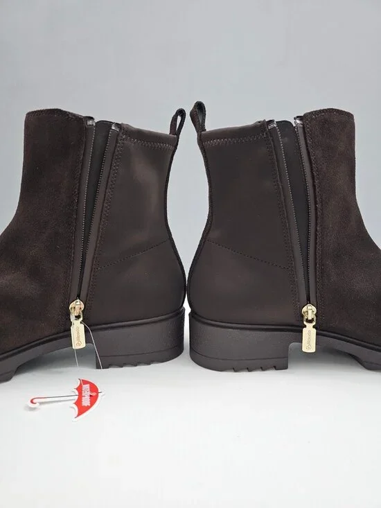 Blondo Cammie Waterproof Ankle Boot Womens 10 Brown Suede Lug Sole Fall NEW - Picture 4 of 14